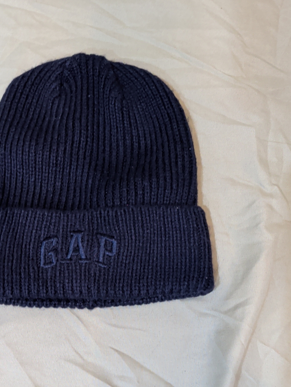 GAP Men's Dark Navy Ribbed Cuffed Beanie